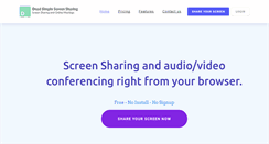 Desktop Screenshot of deadsimplescreensharing.com