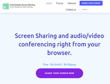 Tablet Screenshot of deadsimplescreensharing.com